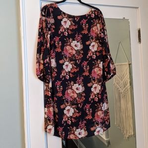 Lulu's navy floral dress